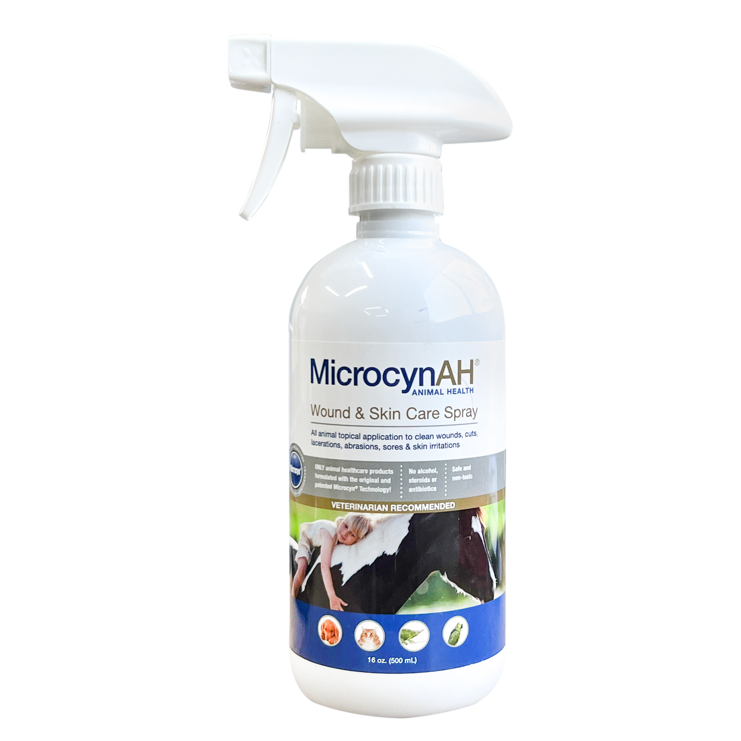 MicrocynAH(Veterinary Recommended) Wound & Skin Spray 500ml