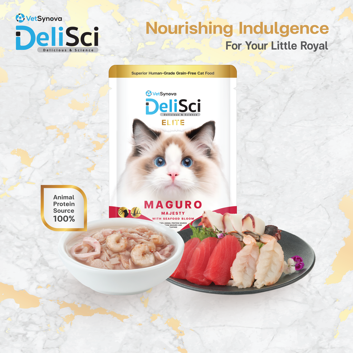 DeliSci Elite Tuna Maguro Majesty with Seafood Bloom 40g