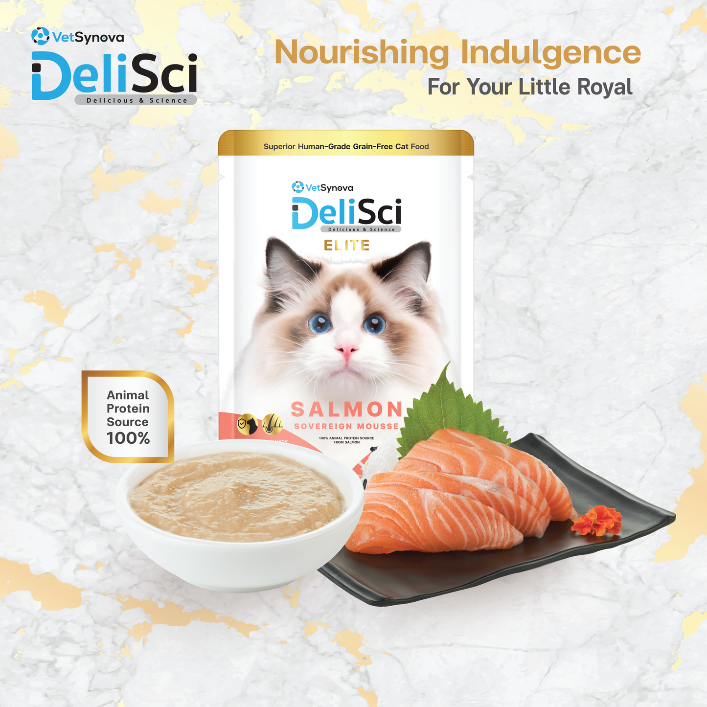 DeliSci Elite Salmon Sovereign Mousse  40g