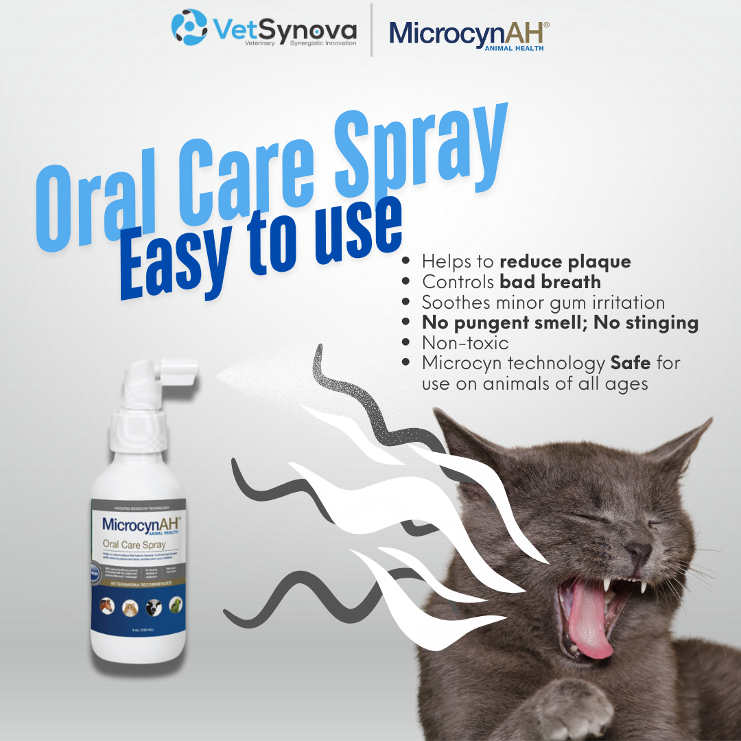 MicrocynAH: Oral Care Spray 120ml (Veterinary Recommended)