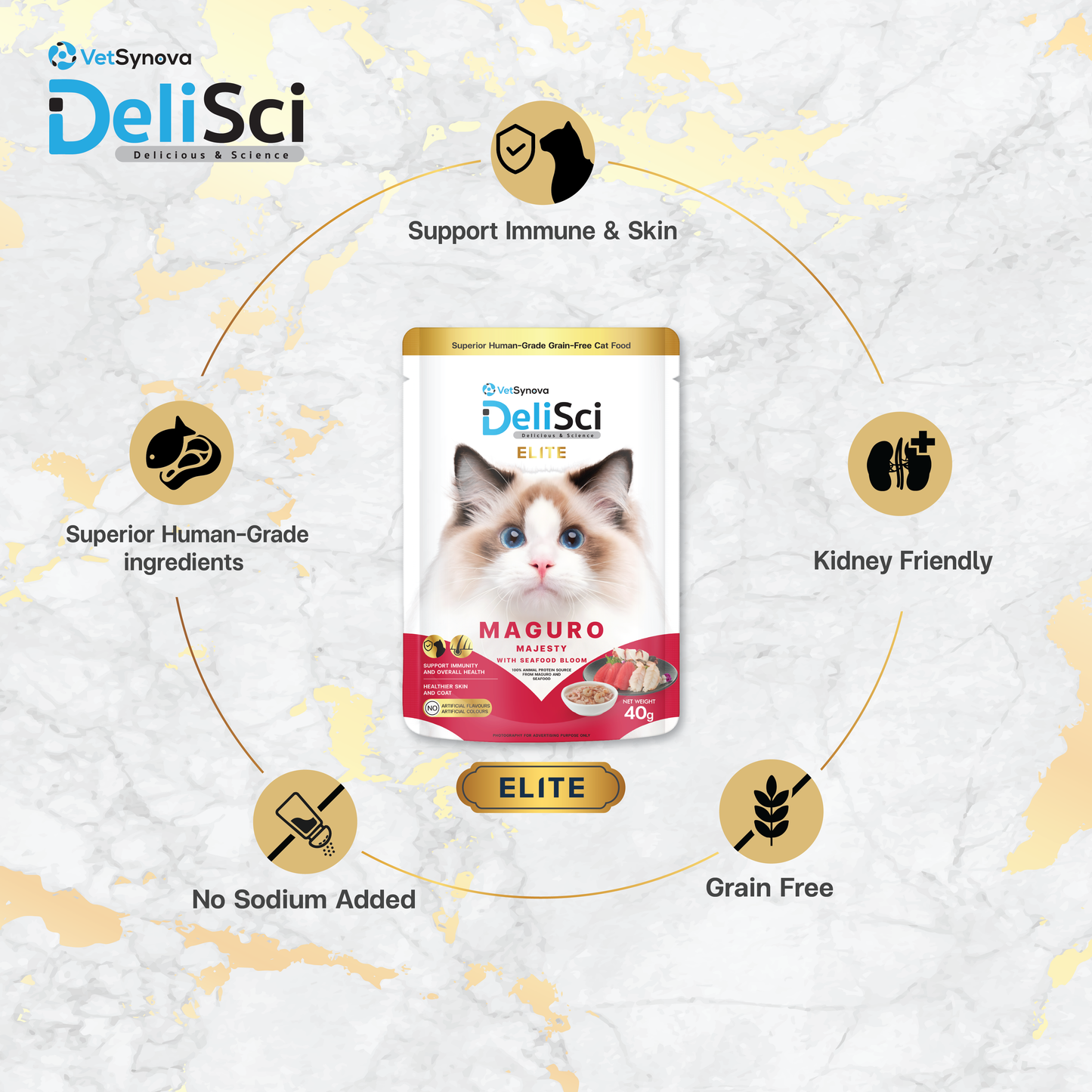 DeliSci Elite Tuna Maguro Majesty with Seafood Bloom 40g