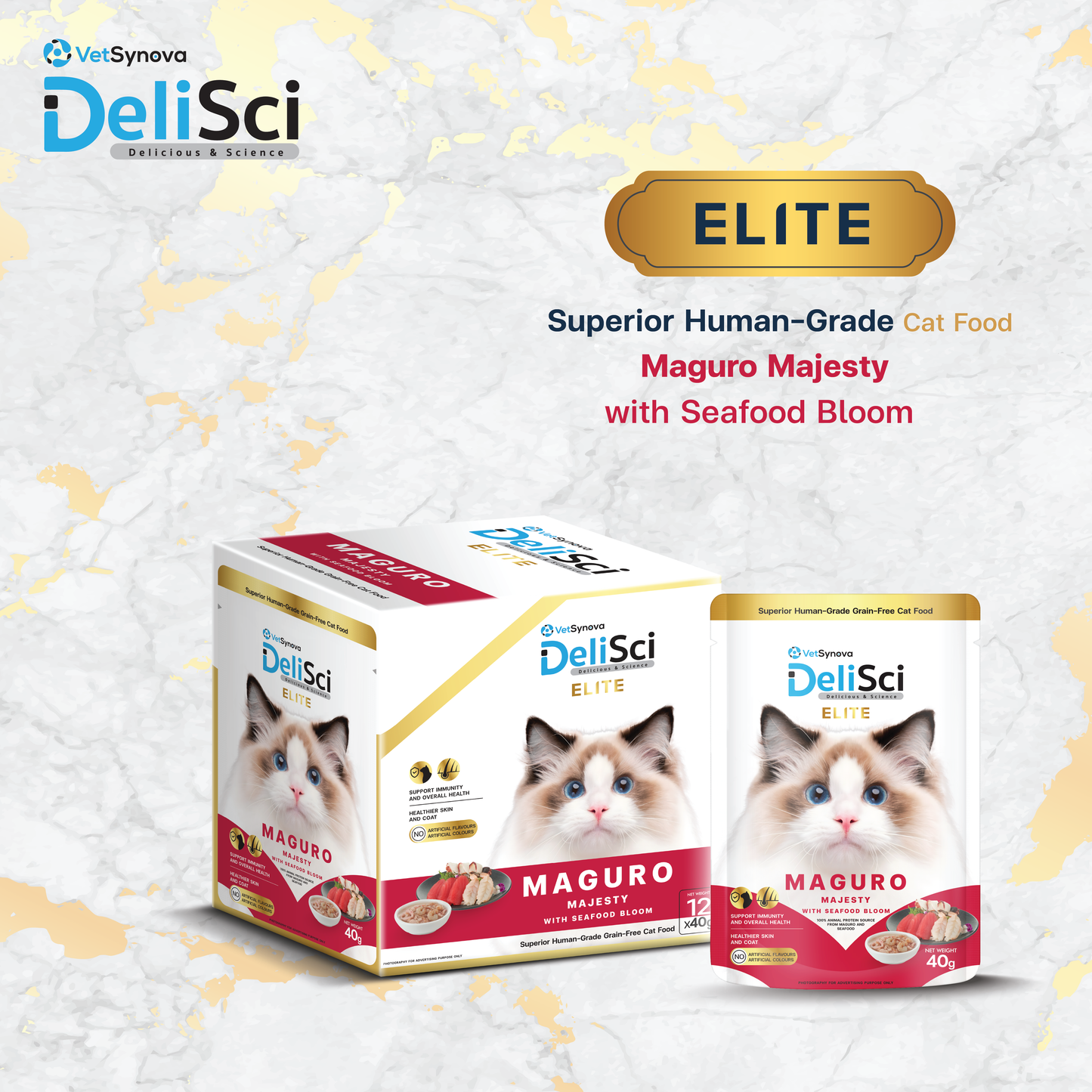 DeliSci Elite Tuna Maguro Majesty with Seafood Bloom 40g