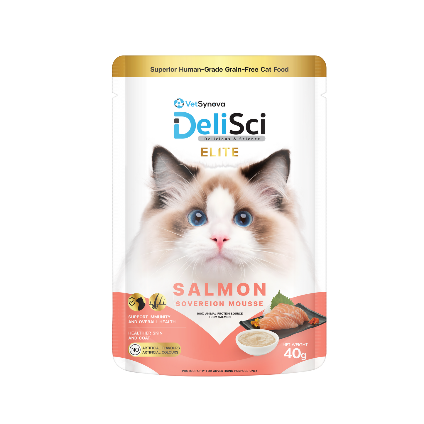 DeliSci Elite Salmon Sovereign Mousse  40g