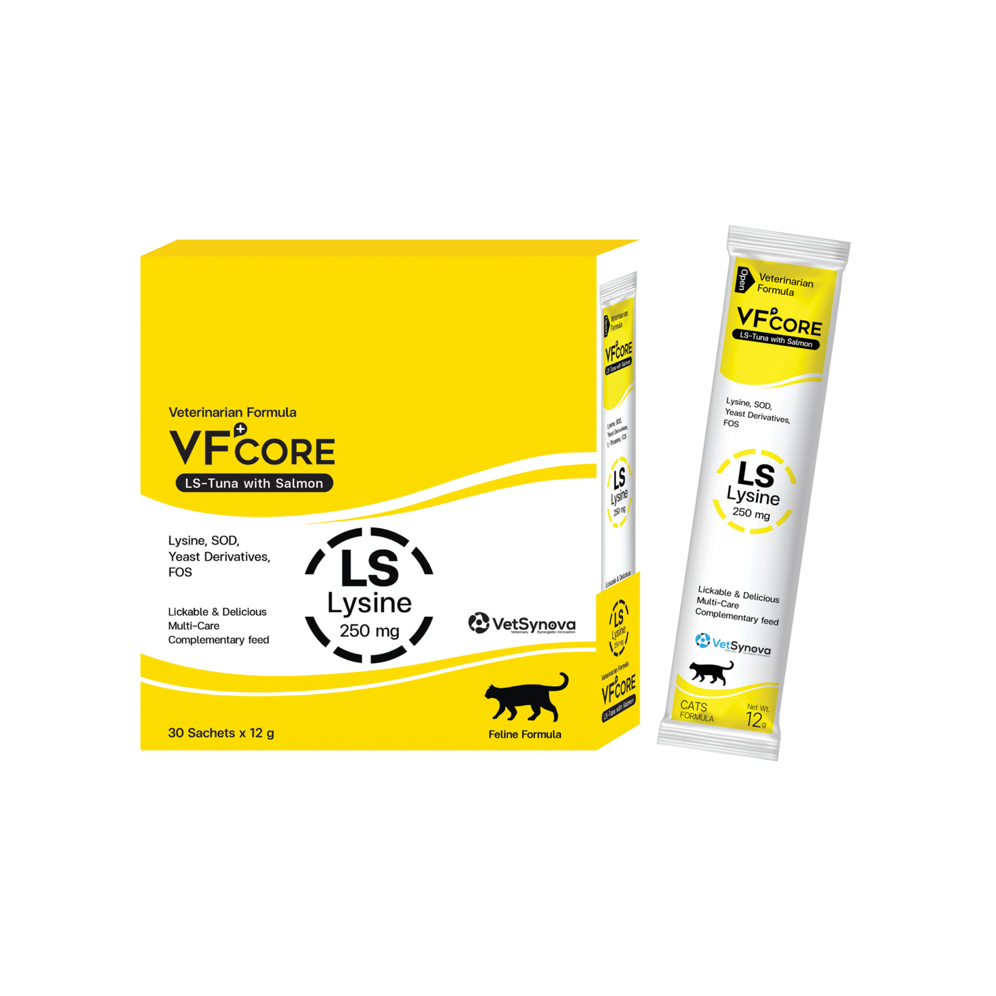 VF⁺Core LS  Lysine immune /Cat Flu30 Sachets CAT ONLY