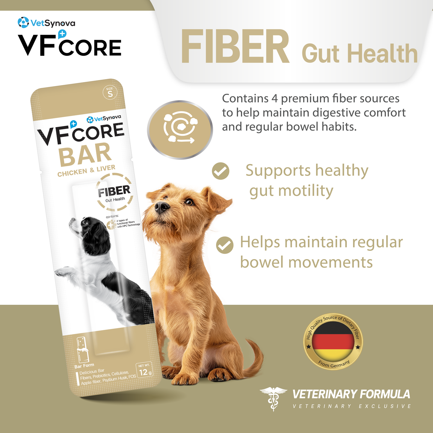 VF⁺Core Bar Fiber Gut Health Supplement